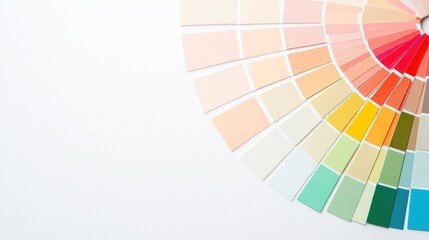 Obraz premium Colorful Paint Swatches Arranged in a Circular Pattern