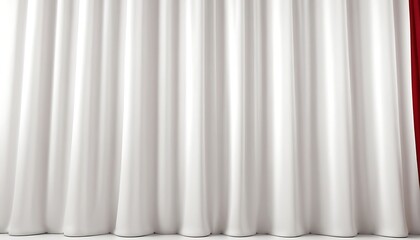 Obraz premium Flowing satin curtains in rich burgundy and white indoor setting,backgrounds, curtain, elegance, no people, photography, rippled, textile, textured, color image, studio shot, close-up,945