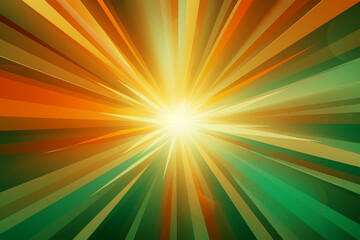 color sun zoom on background
