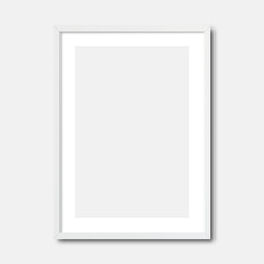 White frame mockup, poster frame