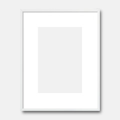 Fototapeta premium white frame mockup, Frame with mat