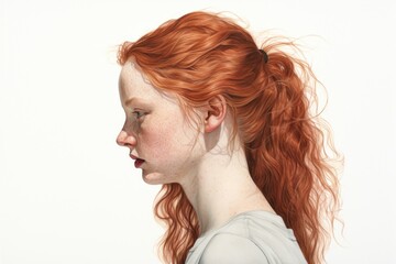 Obraz premium Portrait adult woman hair.