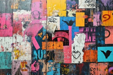 Fototapeta premium Urban Street Art Collage
