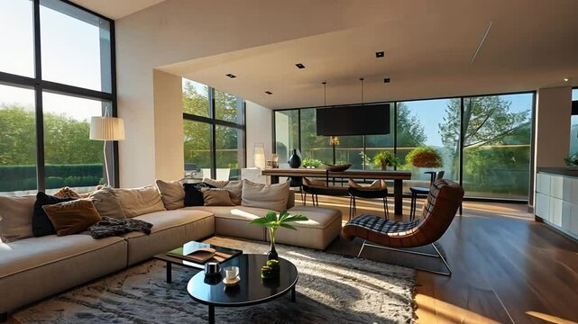 Open-Plan Living interior design Videos 4K