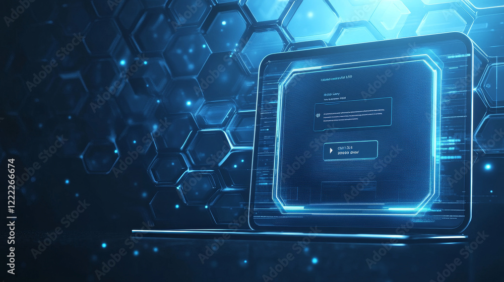 Wall mural protecting personal data concept, internet account security guarantee isometric vector. frame with l