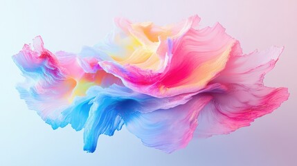Fototapeta premium Vibrant Abstract Design with Swirling Colors and Soft Textures