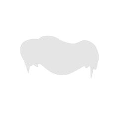 Snow caps set vector