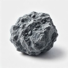 Obraz premium A grey stone isolated on a solid background with a spooky and medical vibe