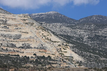 water line carrying water to hydroelectric power plant