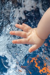 Mesmerizing Liquid Hydrodip Marble Texture Pattern with Pastel Shiny Tones