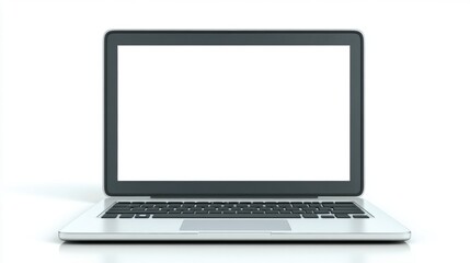 Fototapeta premium Empty Laptop Screen Ready for Content Creation or Presentation