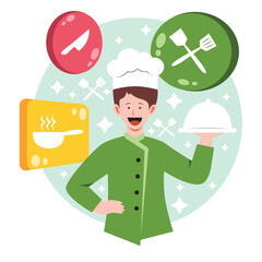 Chef Profession Illustration