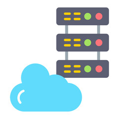 Fototapeta premium Cloud server Icon