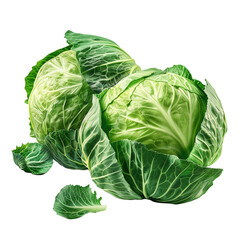 Obraz premium Cabbage isolated on transparent background. PNG. Generated AI