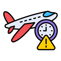 Flight delay Icon