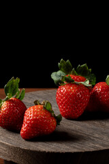 Brightly colored strawberries that look delicious