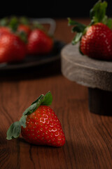 Brightly colored strawberries that look delicious