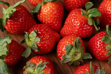Brightly colored strawberries that look delicious