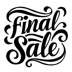 Final sale tag vector