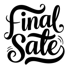 Final sale tag vector