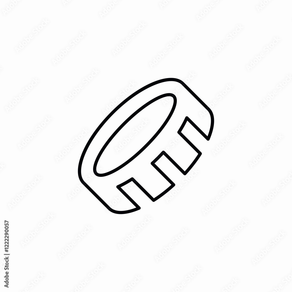 Poster server database icon vector sign
