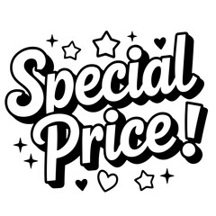 Special price tag vector