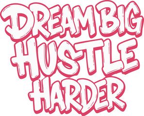 Bold typography poster with 