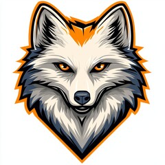 Obraz premium Majestic Arctic Fox Head Graphic Design
