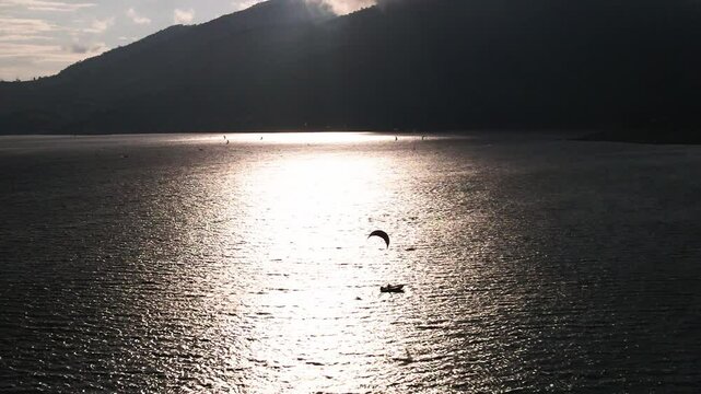 kitesurfing at lake calima colombia 