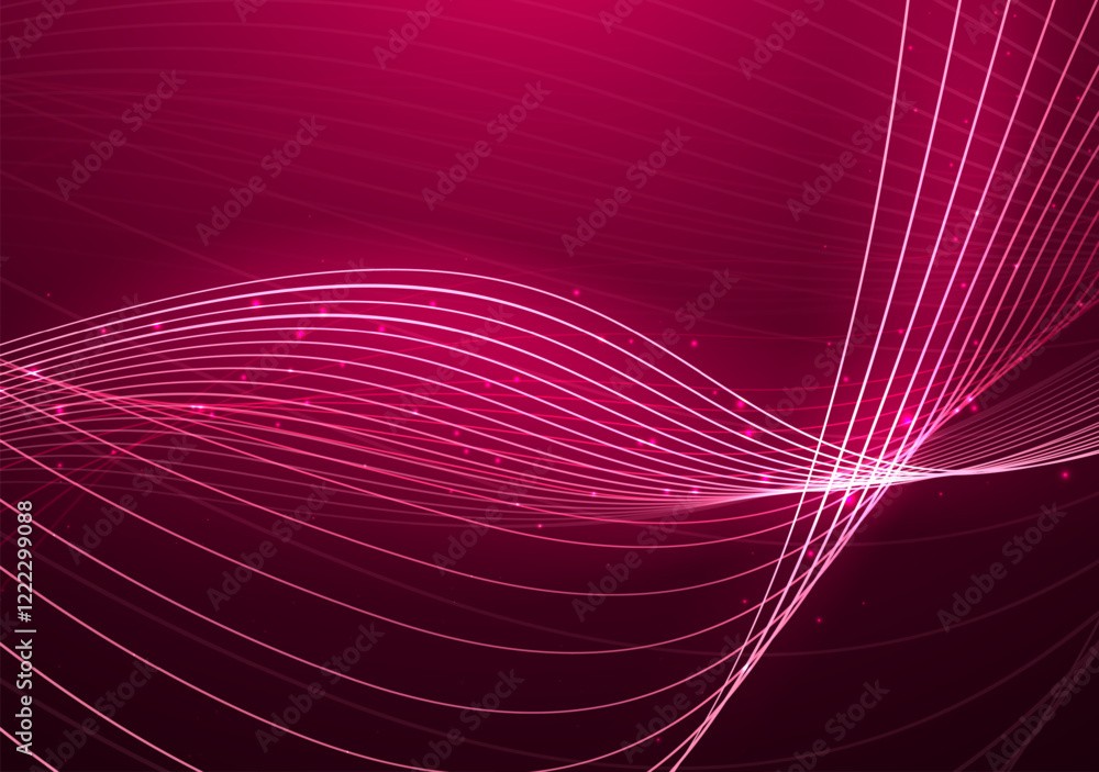 Poster abstract colored dynamic waves. modern abstract cover. colorful curve lines. graphic concept for you