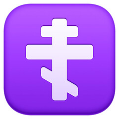 Obraz premium Orthodox Cross Emoji 