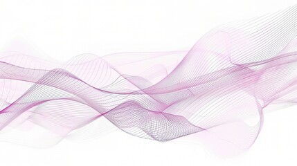 An eye - catching abstract pink line background, composed of flowing and curving lines that create a sense of movement and softness. Ideal for adding a touch of elegance and charm to various designs