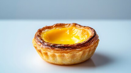 Delicious Egg Tart with Flaky Crust and Smooth Custard Filling