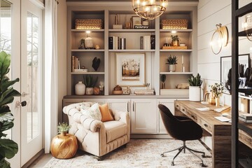 Emphasizing cozy lighting and bohemian neutral tones.