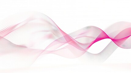 An eye - catching abstract pink line background, composed of flowing and curving lines that create a sense of movement and softness. Ideal for adding a touch of elegance and charm to various designs