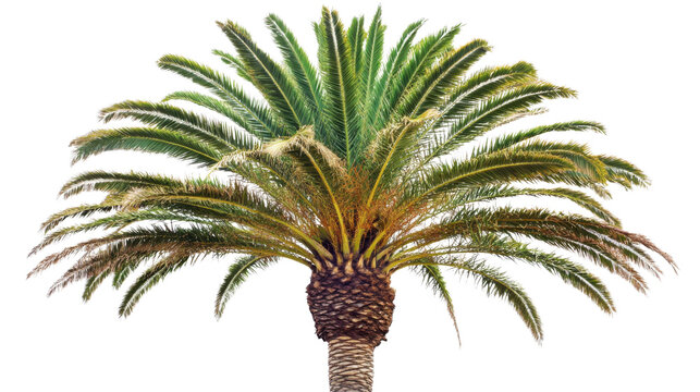 Palm tree on transparent background 