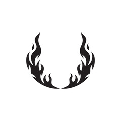 fire silhouette,fire vector, background