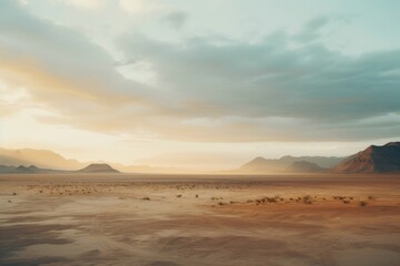 Fototapeta premium Desert landscape outdoors horizon.