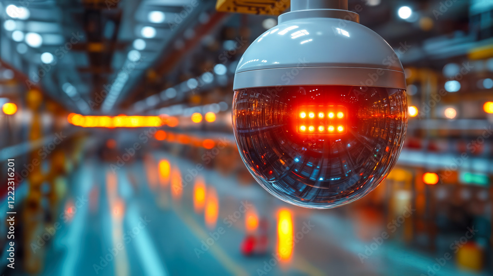 Poster advanced video ai surveillance camera enhancing security and operational efficiency