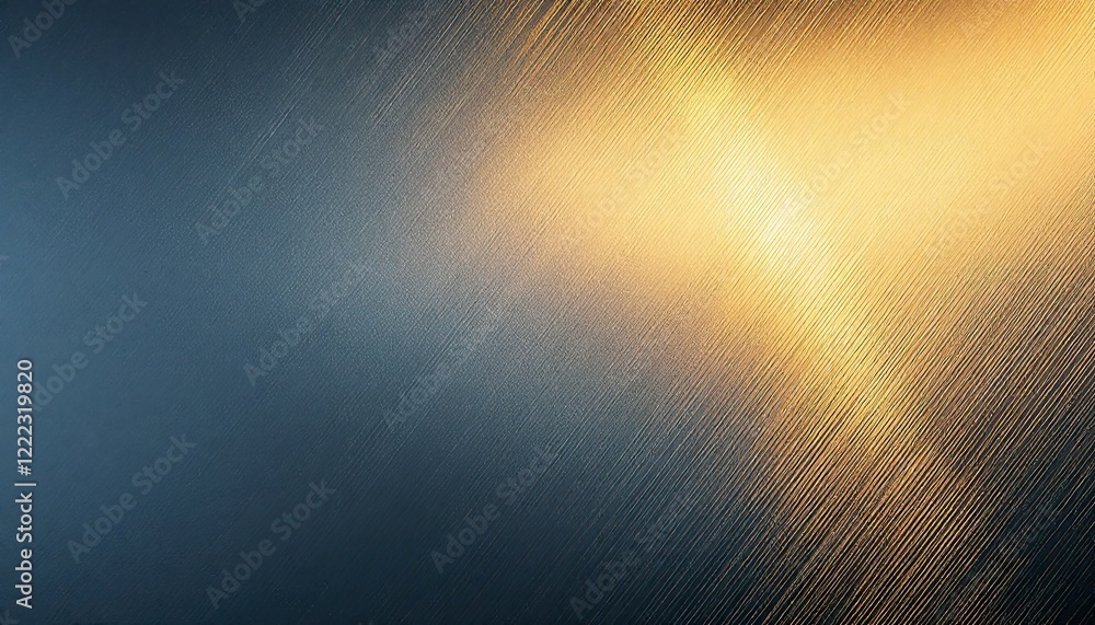 Poster golden light reflection on textured surface with diagonal lines in abstract design
