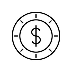 Coin money icon