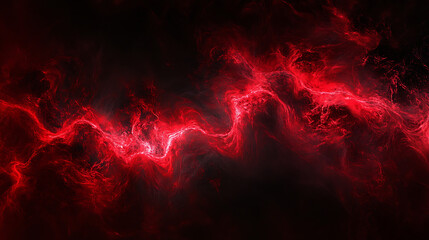 Abstract red beat on a black background 