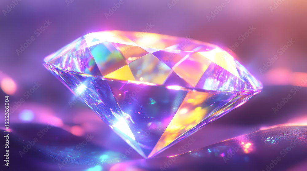 Aufkleber crystal rainbow light flare overlay vector effect. diamond prism sparkle with optical iridescent ref