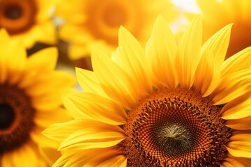 Fototapeta premium Sunflower backgrounds outdoors petal.