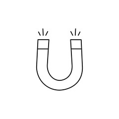 Magnet icon on white background.