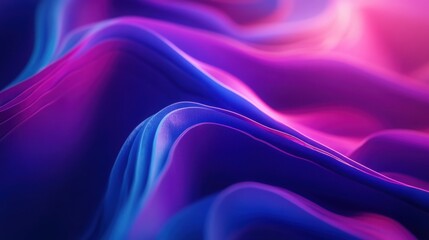 Obraz premium Aurora design with vibrant waves of blue and purple, creating a modern brand background.