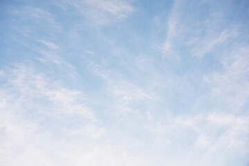 Sky landscape with clouds in pastel colors