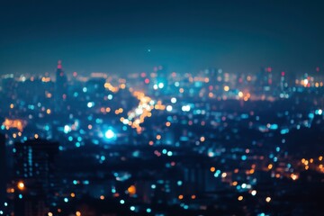 city lights in the night