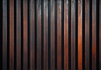 Old wood wall background and texture for interior exterior decoration and industrial construction concept design