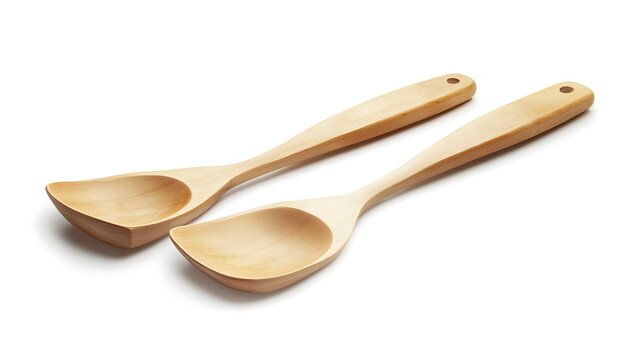  colorful slotted spoons, stacked diagonally, are pictured against a white background. 